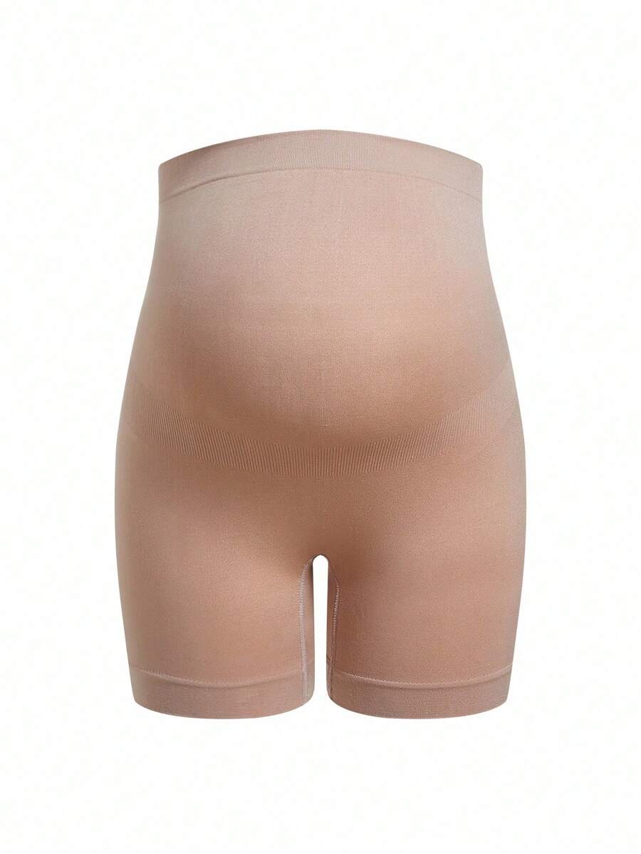 SHAPORA Maternity High Waist Tight Fit Solid Color Shaping Shorts