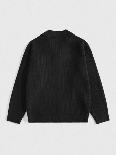 Street Life Cardigans amples et décontractés à manches longues et boutonnés pour hommes