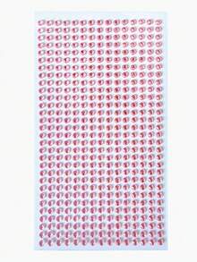 SHEIN 1 件套水钻什锦贴纸套装，闪亮 DIY 工艺贴纸，适用于剪贴簿、日记本、拼贴画、卡片制作、手机壳装饰、笔记本电脑、水瓶、规划师、礼品包装 - 用于美学项目的自粘宝石 - 白色 - 查看 8