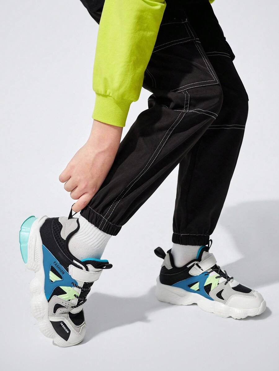 Cool Fashionable Kids' Autumn And Winter Warm & Comfortable Chunky Sneakers - Multicolor - View 1