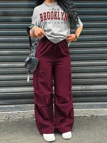 Sparklyn 2件套青少年女孩休闲时尚短袖上衣和宽松裤子套装