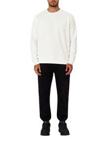 Hugo Boss Áo nỉ chui đầu cổ tròn dài tay thường ngày cho nam - 100 Trắng - Xem 3