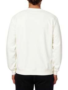 Hugo Boss Áo nỉ chui đầu cổ tròn dài tay thường ngày cho nam - 100 Trắng - Xem 2