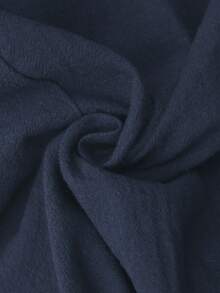 EMERY ROSE Plus Size Solid Dress For Summer Vacation   Fall Clothes For Women Country Style For Women Country Concert Outfit,Spring - Navy Blue - View 7