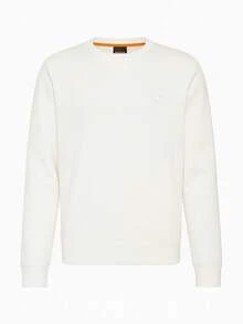 Hugo Boss Áo nỉ chui đầu cổ tròn dài tay thường ngày cho nam - 100 Trắng - Xem 4