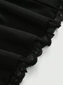 EDITION Váy đuôi cá ren thời trang thường ngày cỡ lớn cho nữ - màu đen - Xem 6