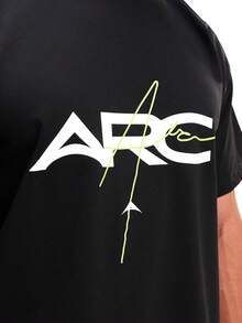 ARC Men's Unrestricted Motion Top | Quick-Dry 4-Way Stretch Moisture Wicking | Confident Lifestyle Fit - Black - View 4