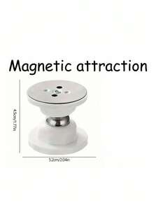 1 个独立包装，易于安装的壁挂式磁性门挡，酒店级静音操作，具有硅胶防撞保护，抛光金属表面，非常适合卧室、厨房和浴室 - 白色 - 查看 9