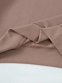 SHEIN 4 件套女童休闲百搭通勤纯色字母卫衣套装，适合日常穿着、外出、上学和任何场合 - 彩色 - 查看 6