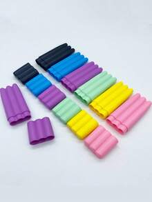 SHEIN 1 件，3 格储物盒，预卷锥形储物管盒，防潮/防臭保护性储物容器，储物罐，家用/户外旅行保护性储物容器 - 彩色 - 查看 3