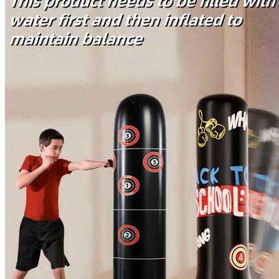 1 件装充气拳击沙袋减压家用健身玩具适合青少年成人母亲节宰牲节冬季完美礼物更多