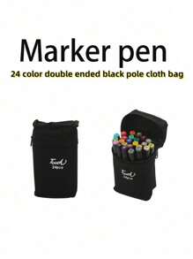 个性化 60/48/80/36/24 色双头丙烯颜料马克笔和水彩笔套装，专业动漫绘画设计美术用品返校 - 彩色 - 查看 12