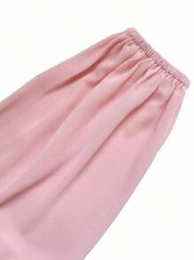 Franclia 优雅修身款前开襟长袖金色纽扣流星图案粉色衬衫，适合春秋季穿着，粉色长袖上衣，商务休闲女式衬衫，纽扣衬衫，商务休闲女式外出上衣，秋季女装，全白休闲春季大学风 - 粉色 - 查看 4