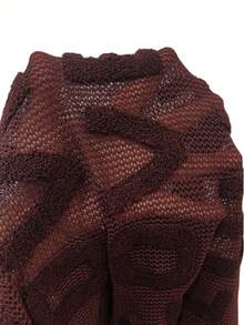 Bohemela Women's Letter Pattern Round Neck Dropped Shoulder Long Sleeve Loose Casual Sweater Women Sweaters Fall Sweaters,Brown Sweater - Coffee Brown - View 6