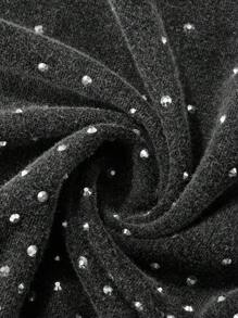 ROMWE MEN Street Life Men's Sleeveless Top, Street American Style Daily Rhinestone Effect Short Washed Snow Flake Top, 2000s Style - Black - View 8