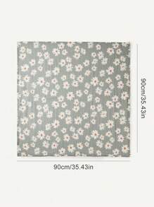 Cozy Pixies Bộ quà tặng chăn quấn trẻ sơ sinh 3 món, vải muslin mềm mại và ấm áp họa tiết hoa cúc và chấm bi, mùa xuân/hè - Nhiều màu - Xem 7