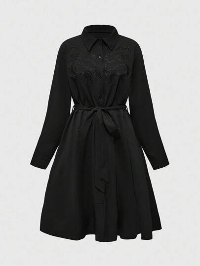 Goth فستان نسائي أكمام طويلة مطرز بطراز جوتيك بنقشة جلد الثعبان والزهور والسماوي، للخريف