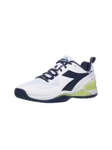 Diadora Men Blushield Torneo 2 AC Shoes 101179502 White Blue - trắng - Xem 2