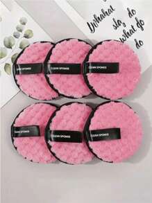 Pineapple Slouchy Clean Water Makeup Remover Puff Round Washable Double-Sided Clean Wet Puff Makeup Remover Pad Face Clean,Facial Brush,Bag,Organizer,Storage