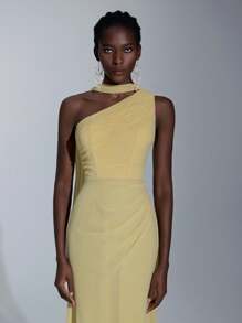 Elitara 伴娘礼服，秋季礼服 - 黃色 - 查看 5