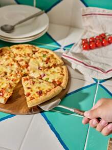 Cirelle 1 件不锈钢蛋糕切片带木柄派盘蛋糕铲适用于派对野餐、Rama 厨房必需品、新年、圣诞派对、家庭用餐、高端餐厅用品、乔迁礼物