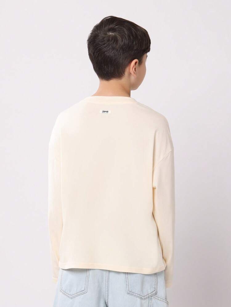 Vintage Western Horse Print Long Sleeve T-Shirt