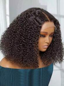 Hight Density 4x4 5x5Transparent Lace Front Wigs Human Hair Kinky Curly Wig 250% Density Lace Frontal Wigs For Women - SNatural - View 2