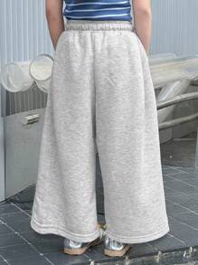 Dazy Kids Young Girl Girls Elastic Waist Knitted Pants, Autumn