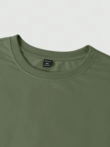 Manfinity Homme 男士夏季休闲标语图案T恤