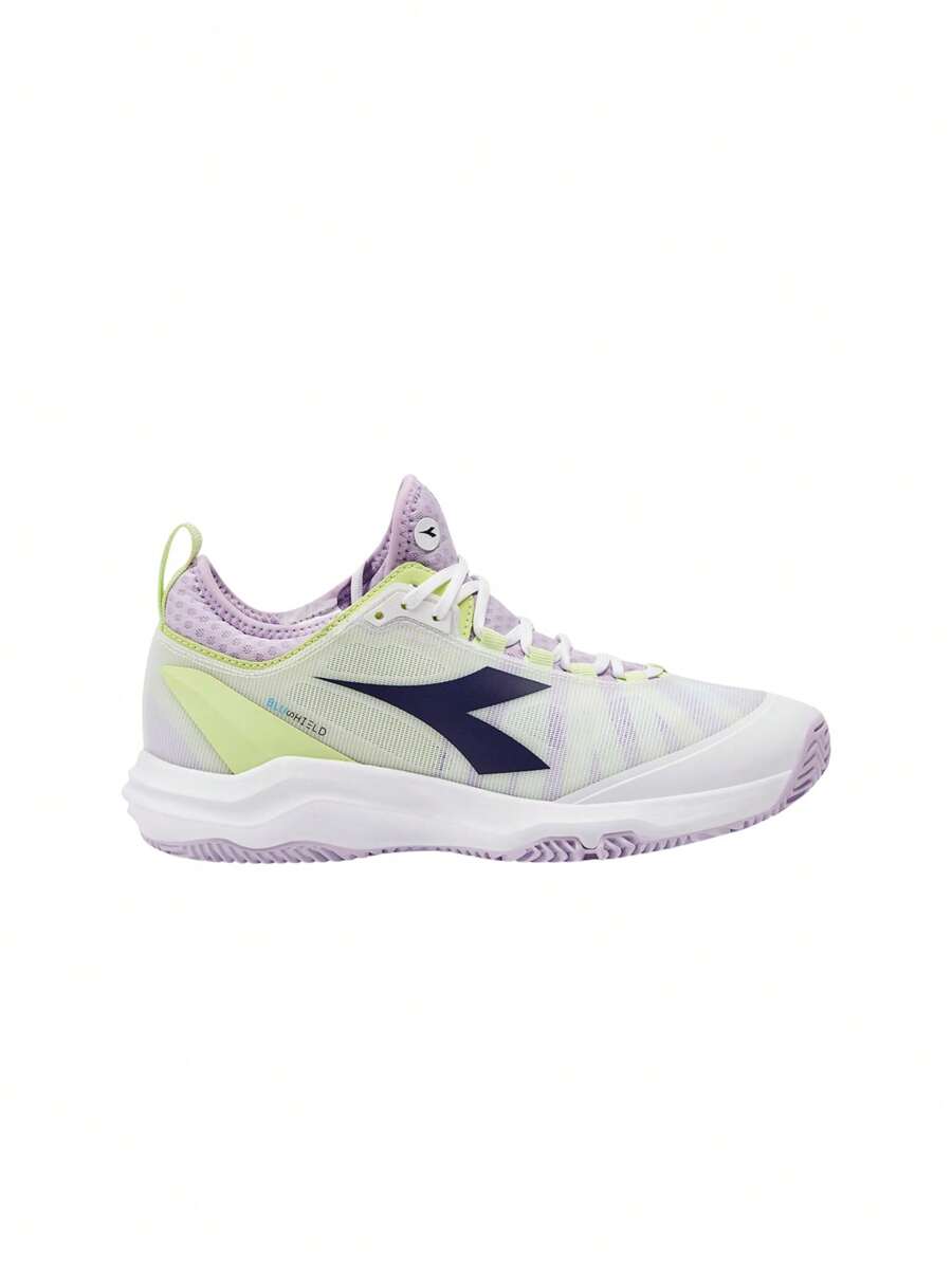 Diadora Women Speed Blushield Fly 4 AG Clay Tennis Shoes 101179508 White Blueprint - Yellow - View 1