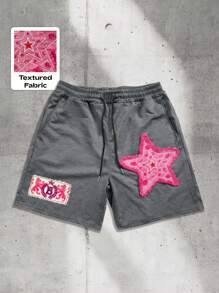 ROMWE MEN Street Life Quần short nam - Xám - Xem 6