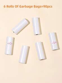 SHEIN 90 CÁI/6 Cuộn 30x22cm Túi đựng rác mini dùng một lần Túi đựng rác nhựa nhỏ cho nhà bếp, phòng tắm, văn phòng, nhà hàng, máy tính để bàn, vệ sinh, lưu trữ, lót thùng rác, chống rò rỉ, kiểm soát mùi hôi, nhà, du lịch, ô tô, cắm trại, vật dụng gia đình thiết yếu - Nhiều màu - Xem 10