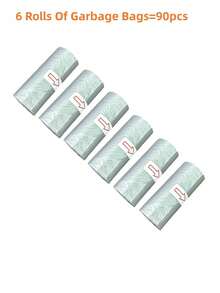 SHEIN 90 CÁI/6 Cuộn 30x22cm Túi đựng rác mini dùng một lần Túi đựng rác nhựa nhỏ cho nhà bếp, phòng tắm, văn phòng, nhà hàng, máy tính để bàn, vệ sinh, lưu trữ, lót thùng rác, chống rò rỉ, kiểm soát mùi hôi, nhà, du lịch, ô tô, cắm trại, vật dụng gia đình thiết yếu - Nhiều màu - Xem 11