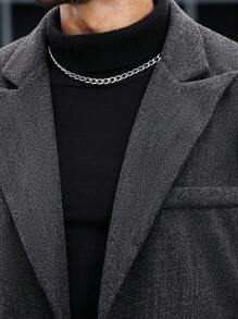 Manfinity Mode 大码男士休闲羊毛混纺西装外套，秋冬