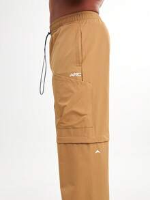 Casual Fashion Versatile Loose Solid Color Men's Pants, Fall - Brown - View 6