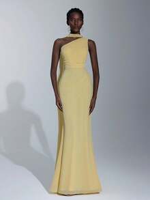 Elitara 伴娘礼服，秋季礼服 - 黃色 - 查看 8