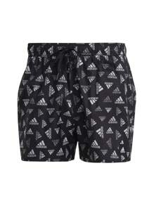 Adidas SWIM SHORTS - Black and White - View 1