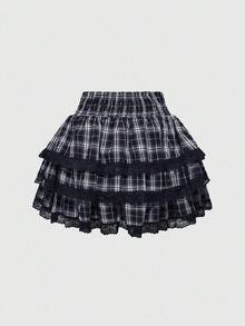 ROMWE EDITION Hime Gyaru 可爱甜美高腰蛋糕裙女款 - 彩色 - 查看 2