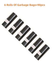 SHEIN 90 CÁI/6 Cuộn 30x22cm Túi đựng rác mini dùng một lần Túi đựng rác nhựa nhỏ cho nhà bếp, phòng tắm, văn phòng, nhà hàng, máy tính để bàn, vệ sinh, lưu trữ, lót thùng rác, chống rò rỉ, kiểm soát mùi hôi, nhà, du lịch, ô tô, cắm trại, vật dụng gia đình thiết yếu - Nhiều màu - Xem 12