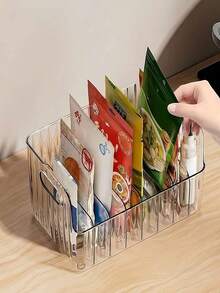 SHEIN A Six-Compartment Detachable Separated Seasoning Rack, A Large-Capacity Refrigerator, A Cabinet And A Seasoning Storage Box On The Living Room Countertop, And A Practical Shelf. - Multicolor - View 1