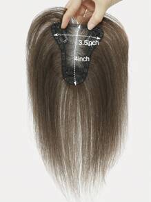 9AM Hair 10英寸女士假发片真人发片适合头发稀疏的女性的假发片，带刘海夹 - S6 - 查看 3
