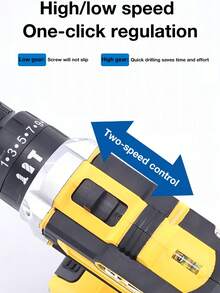 SHEIN 1 套 SUBY 无绳冲击钻 3 功能电动螺丝刀，带 2x21V 电池，24 件配件，适用于家庭 DIY 维修建筑木工钻孔工具套件