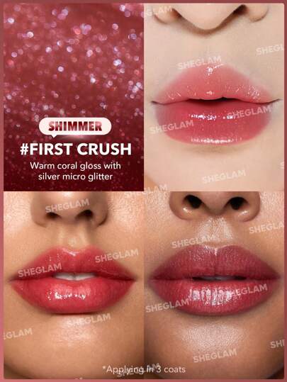 Pout-Perfect Shimmer Lip Plumper-First Crush Brillo Labial SóLido Hidratante Y Voluminizador Suero Voluminizador De Labios Nutritivo Y Antiadherente LáPiz Labial Con Aceite De Coco CosméTicos Para Labios Marca Belleza Maquillaje CosméTico Para Mujeres NiñAs Perfecto Para OtoñO Invierno Ideal Para Y2K Elegante Moda Adecuado Para CumpleañOs Navidad Presente Fiesta Listo Mejor Color