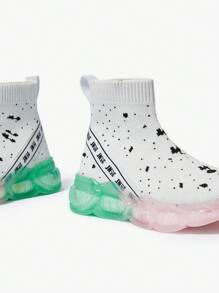 Boys Spring/Autumn Casual Sneakers, Lightweight, Breathable, Anti-Slip, Dual Layer Sole, Fashion, Soft & Comfortable, Suitable For Daily Wear, School, Students