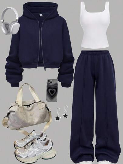 Girlism Genç Kızlar Kapşonlu ve Sweatshirt Eşofmanları