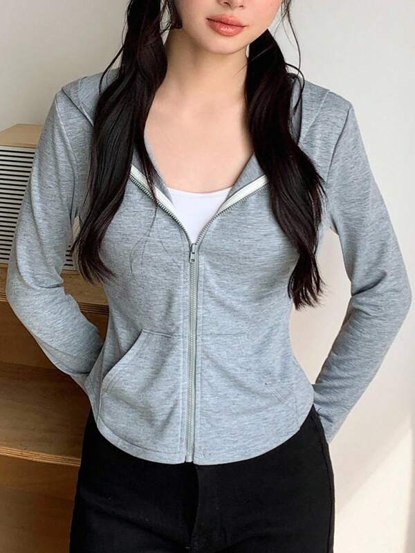 Camiseta de punto ajustada casual para adolescente, adecuada para la temporada de regreso a clases, estilo coreano