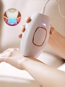 Teckwe 适用于女性和男性的 IPL 激光脱毛器，500,000 次闪光无痛脱毛器，具有 5 个功率等级，身体和面部剃须刀，适用于身体、比基尼、腿部和腋下的家用设备，美容旅行必备品 - 英国插头 - 查看 2