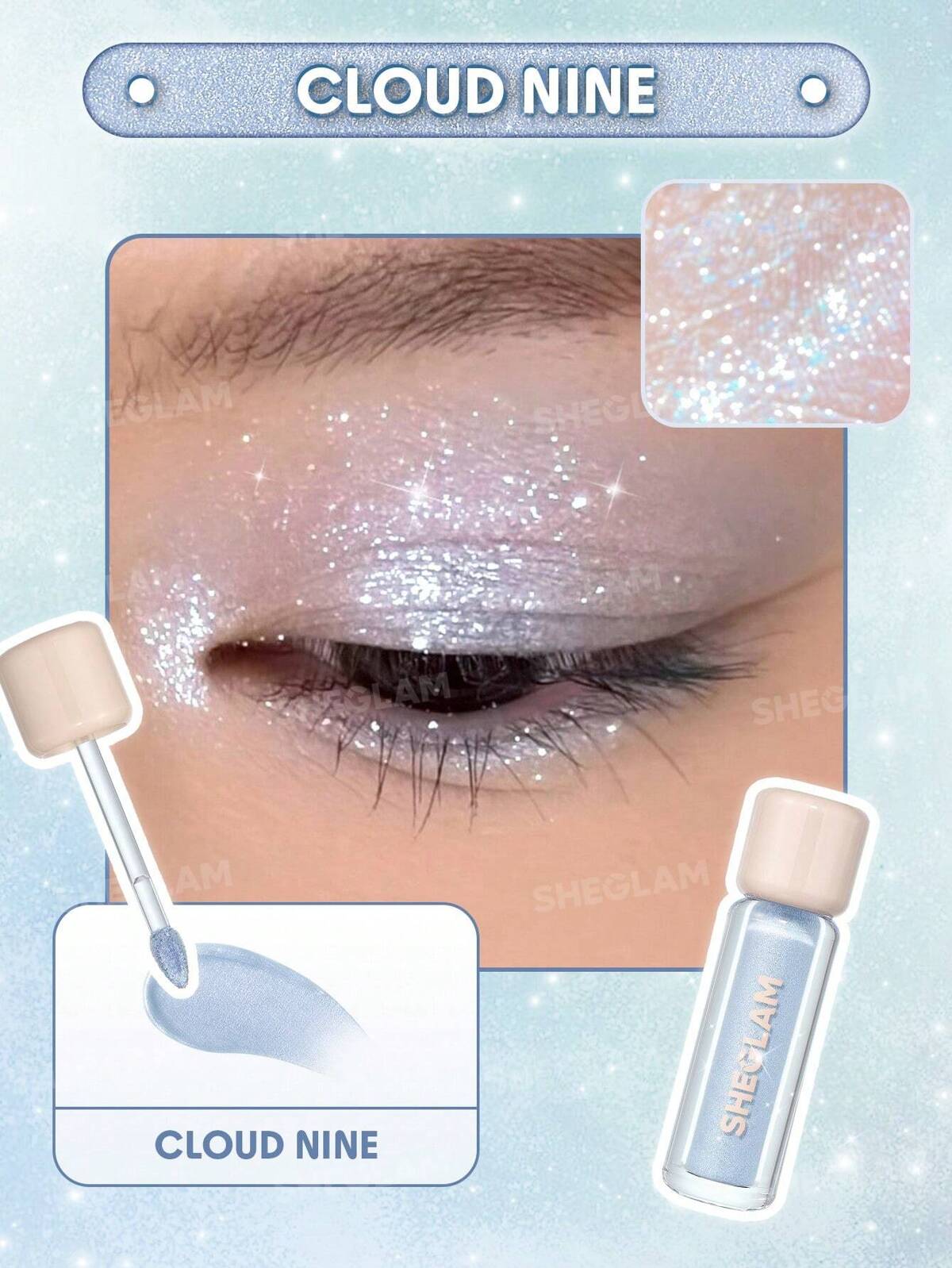Airglow Eye Tint-Cloud Nine Graduation Birthday Holiday Summer Fall Autumn Y2K Fancy Fashion Women Makeup Cosmetic Party Beach Travel Camping Outdoors School Campus Trip Festivals Decor Gift Present Rose Girl Cosplay Best Color Charm Vibe