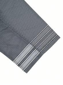 Manfinity Dauomo Men's Summer Casual Hollow Patchwork Pigeon Print T-Shirt - Dark Grey - View 3