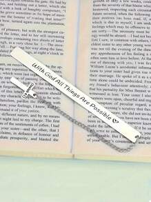 Stainless Steel Fine Bookmark Laser Engraving